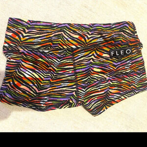 FLEO rainbow zebra print WZA 2022 Exclusive Booty Workout Shorts M